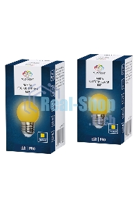 Лампа светодиодная Neon-night d-45 3 LED 1Вт шар E27 25лм 220В