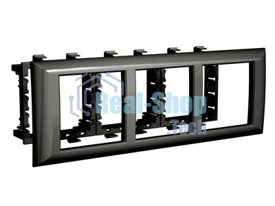 Рамка-суппорт 6мод. Avanti для In-liner Front черный ДКС 4402916