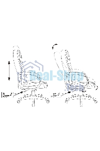 Кресло руководителя Бюрократ T-898AXSN бежевый 38-402, крестовина пластик