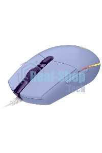 Мышь проводная Logitech G102 LIGHTSYNC фиолетовый, 8000 dpi, USB, кнопки - 6