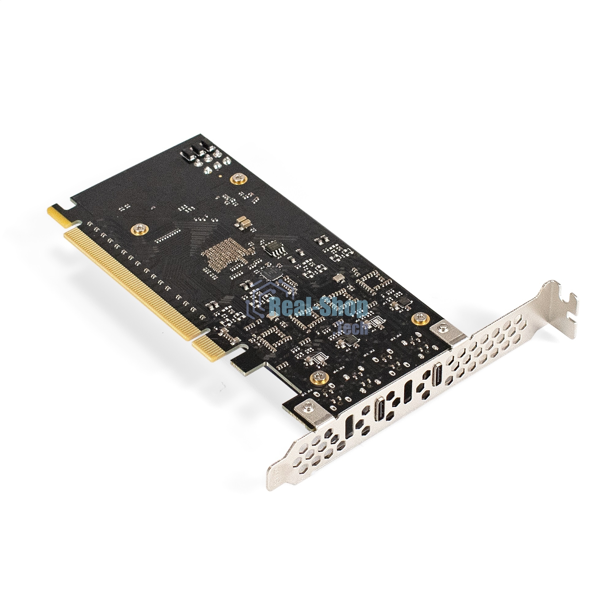 Контроллер ExeGate EXE-322 (PCI-E x16 v3.0, 2*20Gbps (USB3.2 GEN2x2) Type-C ext., ASMedia Chipset ASM3242)