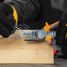 Плоскогубцы комбинированные Denzel диэлектрические трехкомпонентные рукоятки до 1000 В, 180 мм