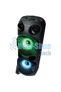 Колонка АС Sven PS-750, черный (80 Вт, TWS, Bluetooth, FM, USB, microSD, LED-дисплей, 2х4400мА*ч)