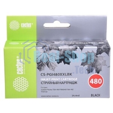 Картридж струйный Cactus CS-PGI480XXLBK черный (24.4мл) для Canon Pixma TR7540/TR8540/TS6140/TS8140