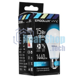Лампа светодиодная ERGOLUX (14763) LED-A60P-15W-E27-4K PRO