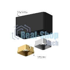 Корпус светильника C7851 SBK черный песок 190*95*H100mm MR16 GU5.3