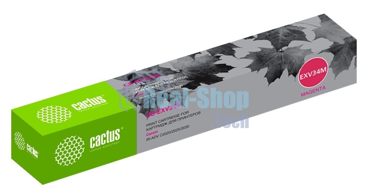 Картридж лазерный Cactus CS-EXV34M пурпурный (19000 стр.) для Canon IR Advance C2030L, C2030i, C2020L, C2020i, C2025i
