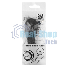 Кабель аудио Cablexpert CCA-404-3M, Jack3.5 - Jack3.5, 3м