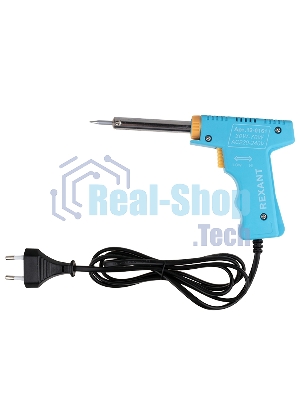 Набор для пайки Rexant (паяльник импульсный 30/70 Вт, оловоотсос, подставка, припой)