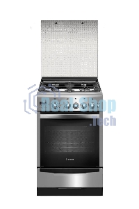Плита газовая Gefest ПГ 5100-04 0004 серебристый, конфорок 4 шт, духовка 52 л, 50 см x 85 см x 58.5 см