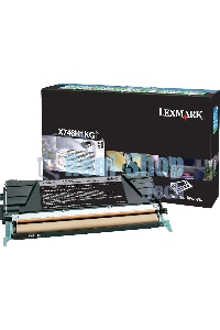Картридж лазерный Lexmark X746H1KG черный для Lexmark X746de\nLexmark X748de\nLexmark X748dte 12к