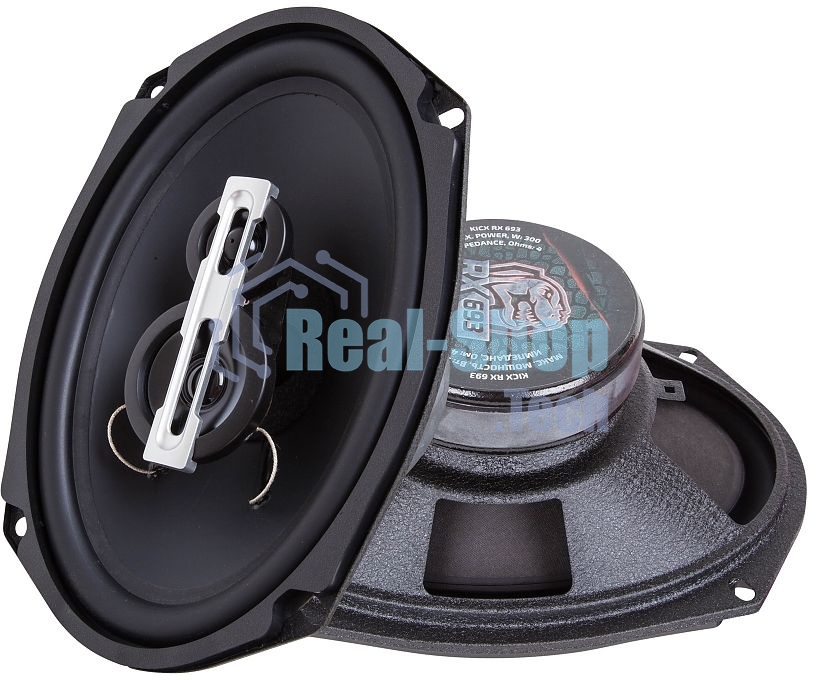 Колонки автомобильные Kicx RX 693 4Ом 15x23см (6x9дюйм) (ком.:2кол.) коаксиальные трехполосные