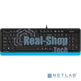 Комплект клавиатура + мышь A4Tech Fstyler F1010 клав:черный/синий мышь:черный/синий USB Multimedia