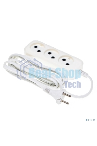 Сетевой удлинитель Buro BU-PSL3.3/W 3 м (3 розетки) белый (пакет ПЭ)