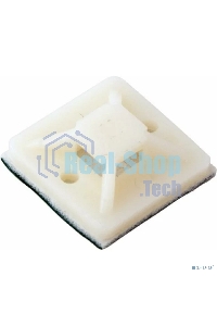 Площадка самоклеящаяся Rexant 30х30 мм, белая, упаковка 100 шт.