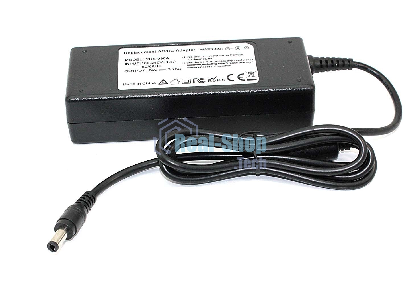 Блок питания для монитора и телевизора LCD 24V 3.75A 90W 5.5x2.5 OEM