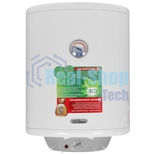 Водонагреватель De Luxe W50V1 Объем 50л, мощность 1.5квт, нагрев 2.ч, вес 20кг, ШхВхГ 30x556x430 мм