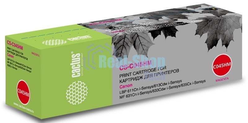 Картридж лазерный Cactus CS-C045HM пурпурный (2200 стр.) для Canon LBP 611Cn/613Cdw/631Cn/633Cdw/635Cx