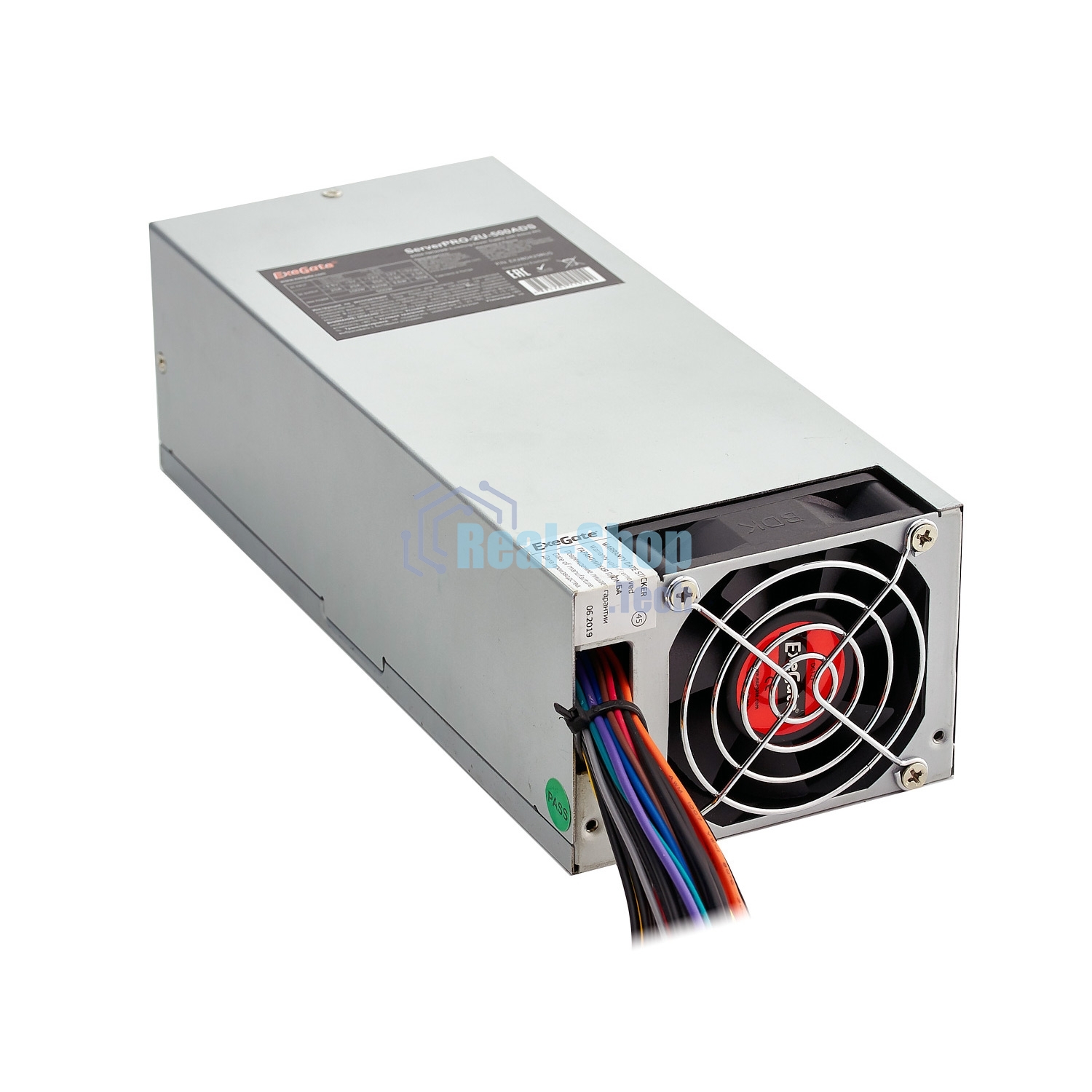 Блок питания серверный 600W ExeGate (ServerPRO-2U-600ADS) APFC, унив. для 2U, 24pin, 2*8pin, 3xSATA, 5xIDE