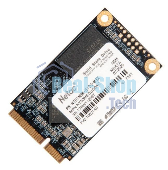 Накопитель SSD Netac N5M, 512Gb, mSATA, R/W 540/490
