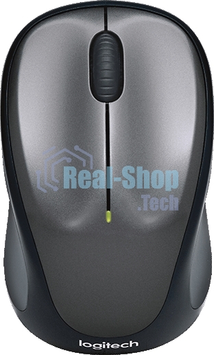 Мышь беспроводная Logitech M235 серый/черный, 1000 dpi, радиоканал, USB, кнопки - 3