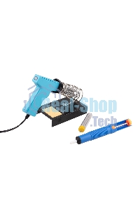 Набор для пайки Rexant (паяльник импульсный 30/70 Вт, оловоотсос, подставка, припой)