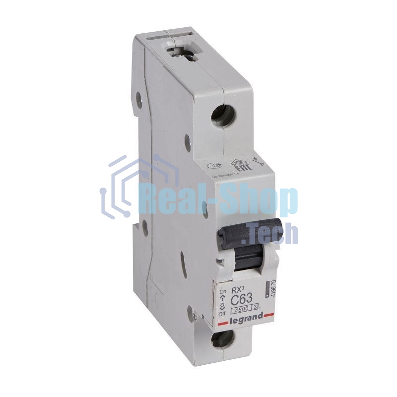 Выключатель автоматический Legrand 419670 RX3 4,5кА 63А 1П C