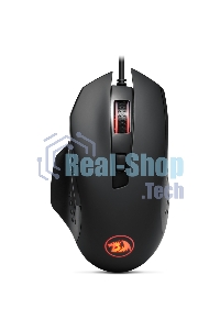 Мышь проводная Redragon Gainer черный, 3200 dpi, USB, кнопки - 6
