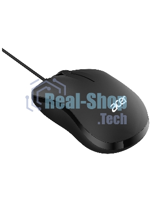 Мышь проводная Acer OMW140 черный, 1200 dpi, USB, кнопки - 3