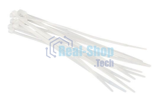 Стяжка нейлоновая неоткрывающаяся Hyperline GT-200IC, безгалогенная (halogen free), 200x3.6 мм, (100 шт)