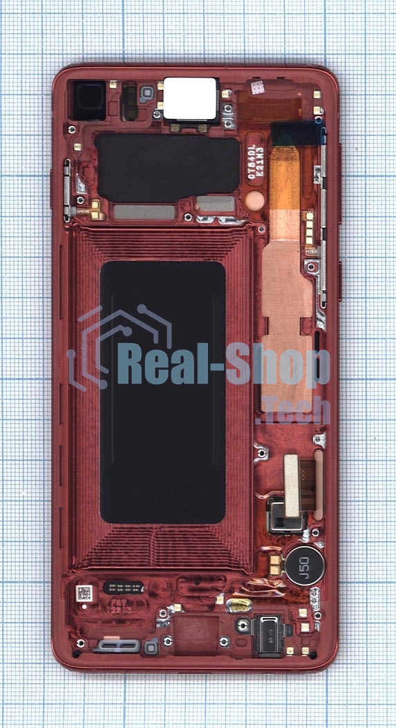 Дисплей для Samsung Galaxy S10 SM-G973F/DS красный