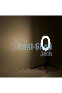 Светильник кольцевой Gauss 10W 600lm 3000-6500K 5V USB IP20 160x23мм черный дим, пульт LED 8