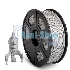 Филамент NVPrint ABS Silver для 3D печати диаметр 1.75мм длина 330 метров масса 1 кг