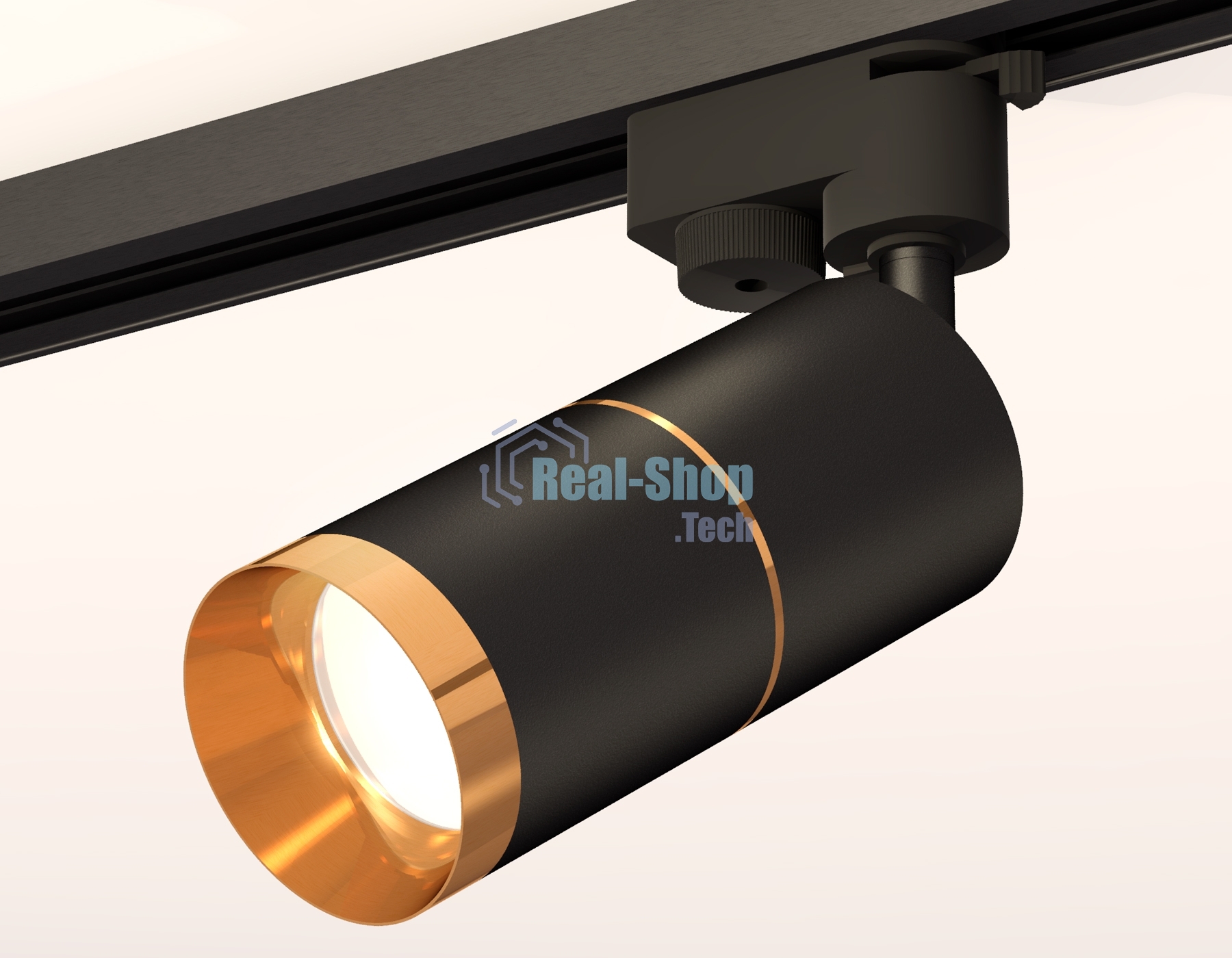 Светильник Ambrella light XT6302021 SBK/PYG черный песок/золото желтое полированное MR16 GU5.3