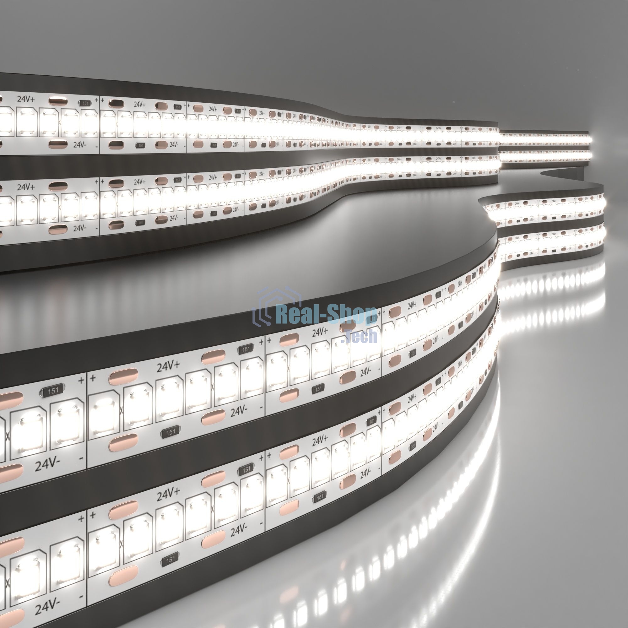 Лента светодиодная 2835 24V 240Led 24W IP20 / 240Led 24W IP20 4200K дневной белый