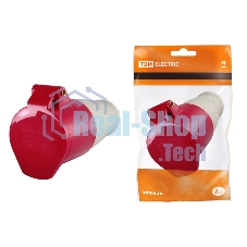 Розетка 224 переносная 3Р+РЕ 32А 380В IP44 | SQ0603-0013 | TDM