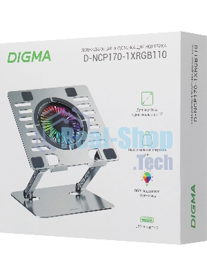 Подставка для ноутбука Digma D-NCP170-1xRGB110 17
