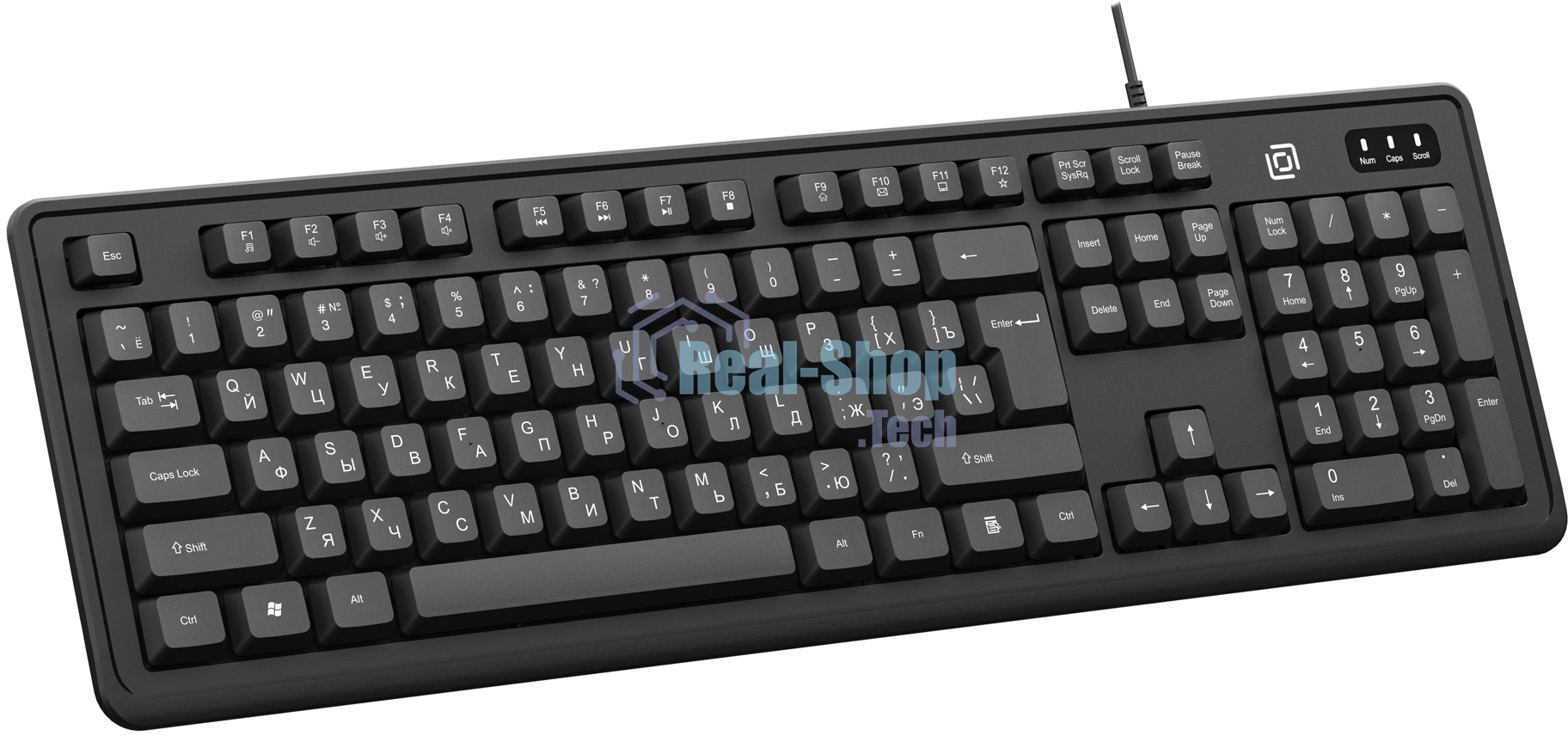 Клавиатура Oklick K175 проводная, USB Type-A, чёрный
