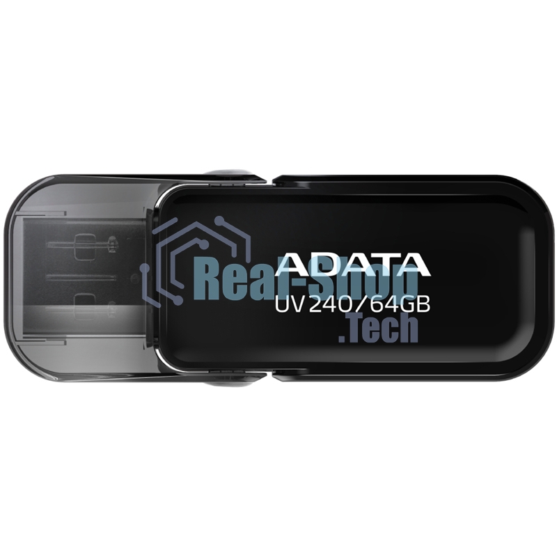 Флешка USB ADATA UV240 (AUV240-64G-RBK), 64Gb, USB 2.0, R/W 15/5, черный