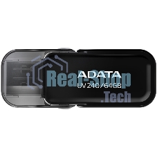 Флешка USB ADATA UV240 (AUV240-64G-RBK), 64Gb, USB 2.0, R/W 15/5, черный