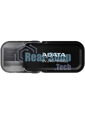Флешка USB ADATA UV240 (AUV240-64G-RBK), 64Gb, USB 2.0, R/W 15/5, черный