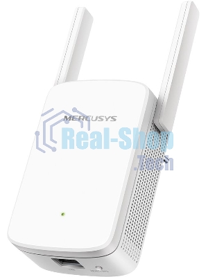 Усилитель сигнала Mercusys ME30 AC1200 Wi-Fi Range Extender, 300 Mbps at 2.4 GHz + 867 Mbps at 5 GHz, 1 x 10/100 LAN, 2× Fixed External Antennas, Wall Plugged, WPS/Reset Button, Signal Indicator, Range Extender/Access Point mode, Adaptive Path Selection