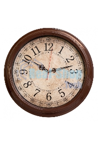 Часы настенные аналоговые Бюрократ WallC-R77P D35см коричневый