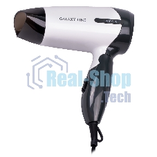Фен для волос Galaxy Line GL 4344, белый, 1400Вт, 2 скорости потока воздуха, складная ручка, подвесная петля