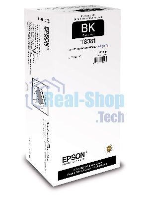 Картридж струйный Epson T8381 XL (C13T838140) черный (20000 стр. 318 мл.) для WorkForce Pro WF-R5190DTW, WF-R5690DF