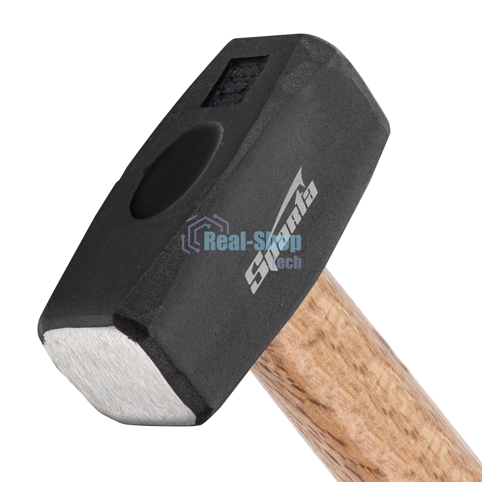 Кувалда Sparta 2000 г, кованая головка, деревянная двухцветная рукоятка