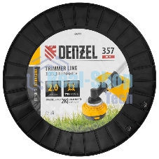 Леска для триммера Denzel двухкомпонентная витой квадрат, 2,0мм х 357м, на DIN катушке EXTRA CORD