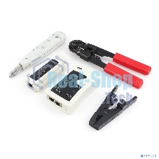 Монтажный инcтрумент Gembird TK-NCT-01 Набор инструментов для работы с локальной сетью (4 предмета) набор