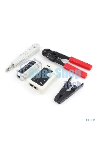 Монтажный инcтрумент Gembird TK-NCT-01 Набор инструментов для работы с локальной сетью (4 предмета) набор