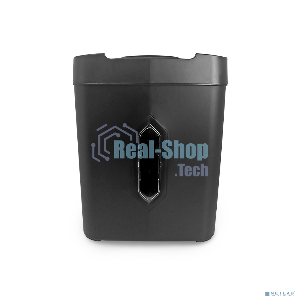 Шредер ГЕЛЕОС УМ22-4 DIN P-4 (4 ур-нь секр.), фрагмент 4х35мм, 14 лист (70г/м2), CD/пл.карты/скрепки/скобы, 22 литра